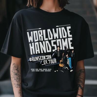 JIN BTS 公式 RUNSEOKJINツアーTシャツ Lサイズ 顔T