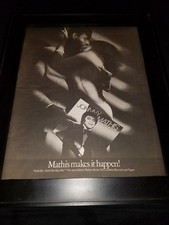 Johnny Mathis Hold Me, Thrill Me, Kiss Me Rare Original Promo Poster Ad Framed!