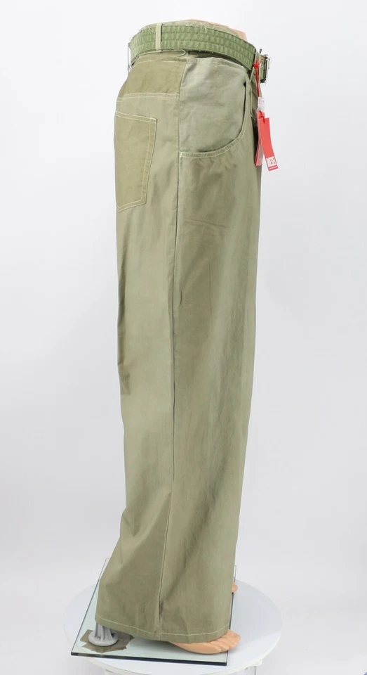 DIESEL P-ILLIN MUJER PANTALONES CON PANTALONES CORTOS EU 44 UK 16 CAQUI PRECIO DE VENTA SUGERIDO POR EL FABRICANTE 330 £ EG Foto 4 de 4