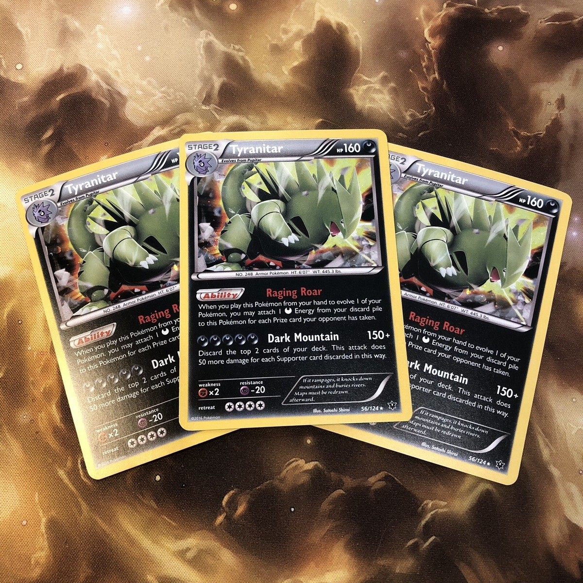 TYRANITAR - Cosmos Holo - Knockout Collection XY Fates