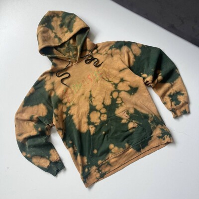 Thrasher Skateboard Magazine Hoodie Tie Dye Orange Herren Größe S
