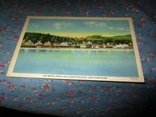 Old Postcard The Weirs from Lake Winnipesaukee New Hampshisre