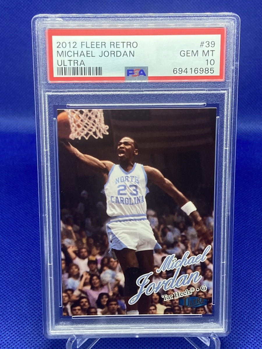 rare mj cards 2012 Michael Jordan Gem Mint PSA 10 ULTRA Retro #39 PERFECT Card. Rare MJ  card