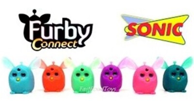 Sonic Drive-In Wacky Pack Furby Connect Coral and Teal Toy Hasbro