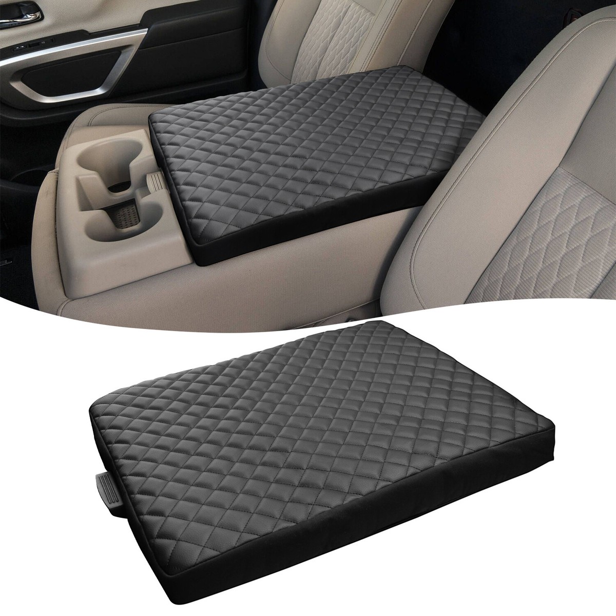 Fit Nissan Titan Bench Seat 2004-2024 Center Console Lid Armrest