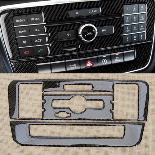 Couvercle panneau central contrôle CD fibre carbone pour Mercedes GLA CLA Best