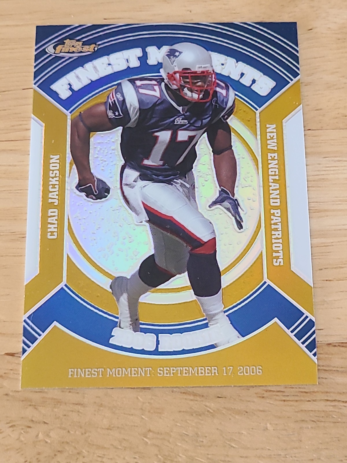 2007 Topps Finest Rookie Moments Gold Refractor /50 Chad Jackson #RFM-CJ $$$