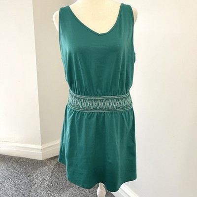 Cupshe Watch Me Mini Dress Cover Up Size Medium Smocked Stretch Waist NEW W Tags