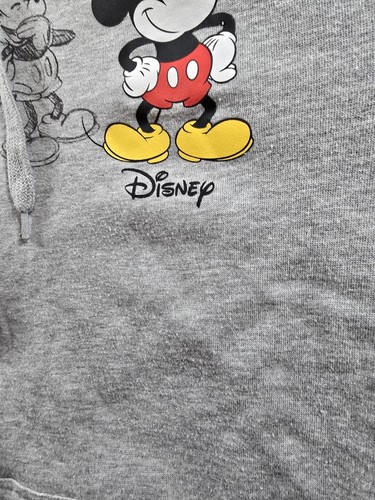 Felpa Disney Full Zip con Cappuccio Topolino Pile Adulto XL Grigio con Cappuccio - Foto 6 di 12