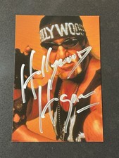 “HOLLYWOOD” HULK HOGAN 1998 PANINI WCW/NWO SIGNED AUTOGRAPHED PHOTO CARD