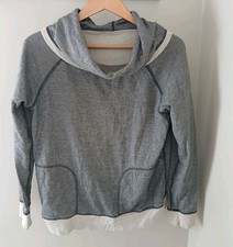 Patagonia Funnel Neck Reversible Double Knit Pullover Size Medium Black Dots