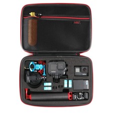 HSU Large Carrying Case for GoPro Hero 13,12,11,10,9, Hero 8,7,6,5,4,3 and Ac...