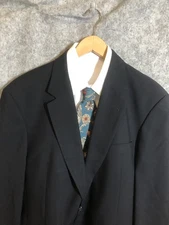 Hugo Boss Blazer Mens 40 Wool Two Button Suit Jacket Made USA Classic Formal