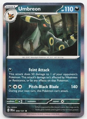 Umbreon Holofoil [PRE - 059/131] Rare Pokemon TCG