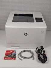 HP Color LaserJet Pro M452dn Laser Printer w/ Power Cord and USB Flash Drive