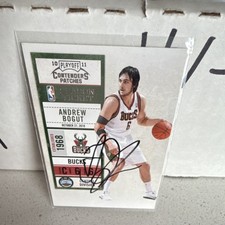 Panini 2010-11 Playoff Contenders Patches Andrew Bogut Autograph on card auto