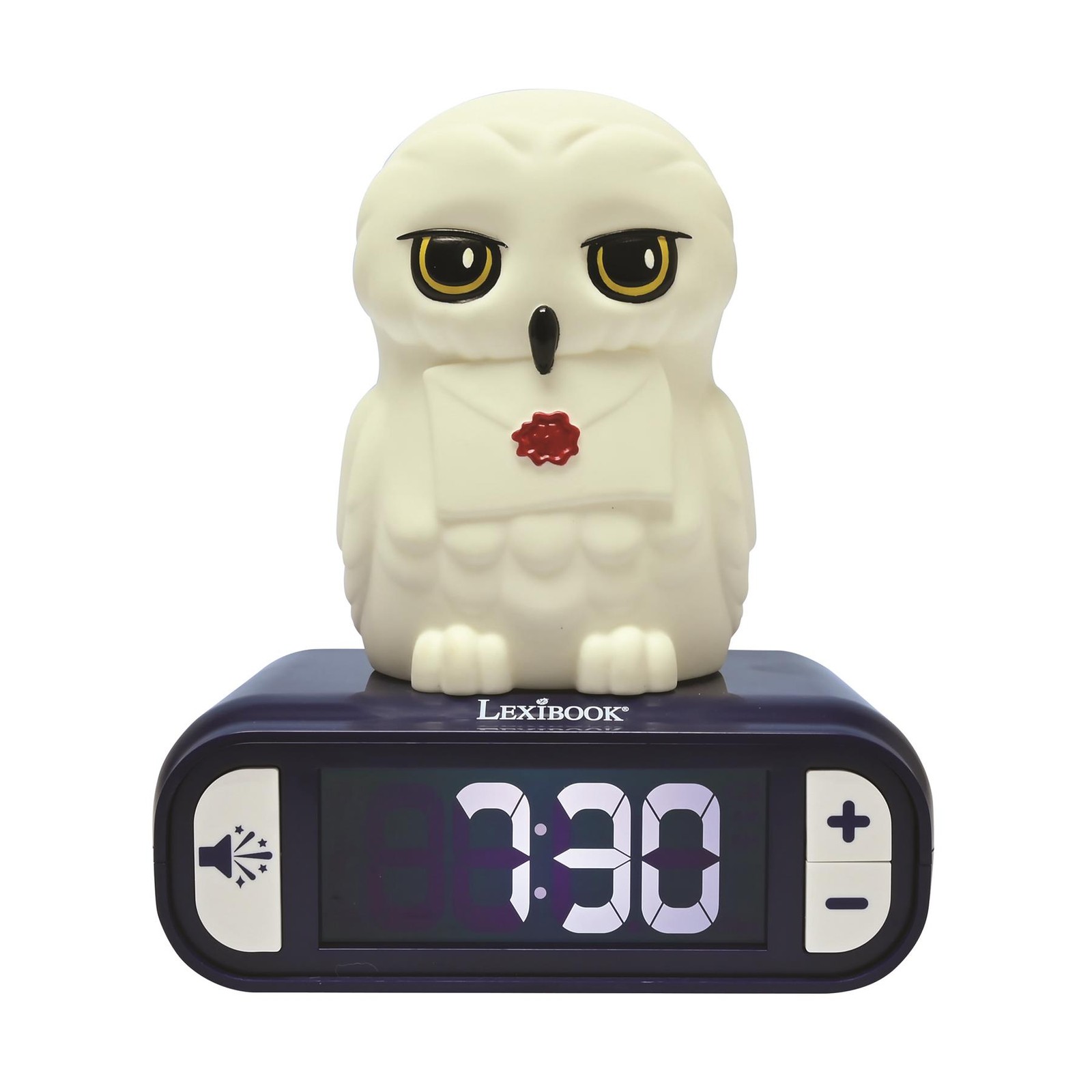 Harry Potter Hedwig Luz Nocturna Reloj Despertador con Sonidos y Pantalla LCD