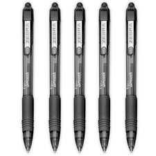 Image of Zebra Z-Grip Smooth Retractable Ballpoint Pen Black Ink Pack of 5