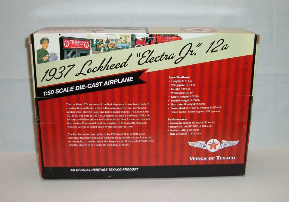 Wings Of Texaco 1937 Lockheed “Electra Jr” 12a Regular & TWA Special Edition - Image 3 of 4