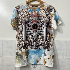 NWT Avenue George V Paris Men's Rhinestone Renaissance T Shirt M Streetwear Y2K