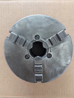    6in Union 3 Jaw Chuck 1-1/2 -8, South Bend Lathe, Atlas Lathe U-770 USA