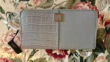 Victoria's Secret Large Zip Around Wallet Bluish Color , NWT