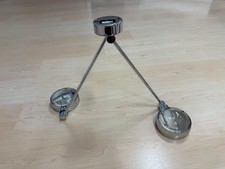 Plafoniera Occhio Sento soffitto due 40 cm HV cromo lucido