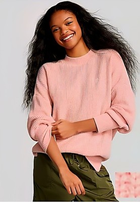 VS Pink Chenille Crew Neck Sweater - Pink XXL