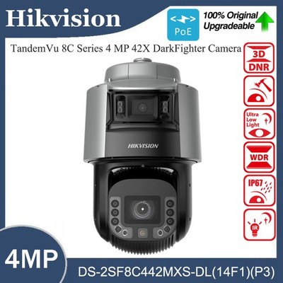 Hikvision TandemVu 4MP ColorVu 42X DarkFighter PTZ IP Kamera DS-2SF8C442MXS-DL