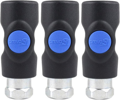 3 Pack  Safety Air Plug Coupler ISI061202 3/8'' FNPT Prevo S1