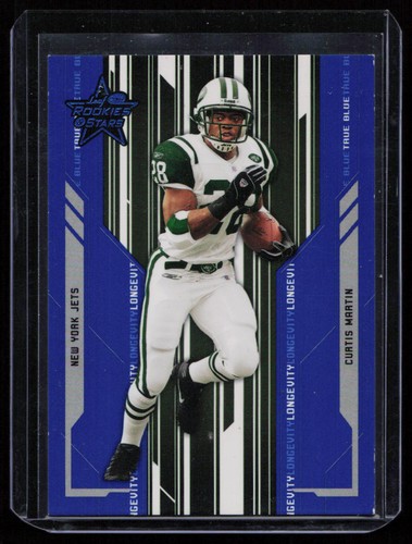 2005 Leaf Rookies & Stars #66 Curtis Martin Longevity True Blue #/99 - Bild 1 von 2
