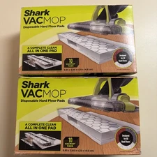 Shark VACMOP (2) Disposable Hard Floor Pad Refills 10-Count VMP10 ~ NIB