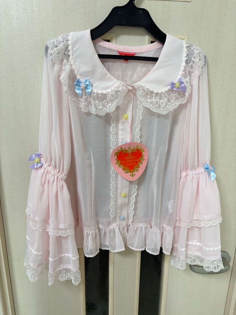 BABY, THE STARS SHINE BRIGHT pink blouse