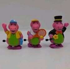 Lot Of 3 Vintage Barney Wind Up Toys