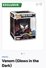 Funko Pop in a Box Exclusive Deluxe Marvel Venom on Throne Glows in the Dark 965
