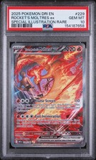 2025 Pokemon S&V Destined Rivals Team Rocket's Moltres Ex SIR 229/182 - PSA 10 on eBay