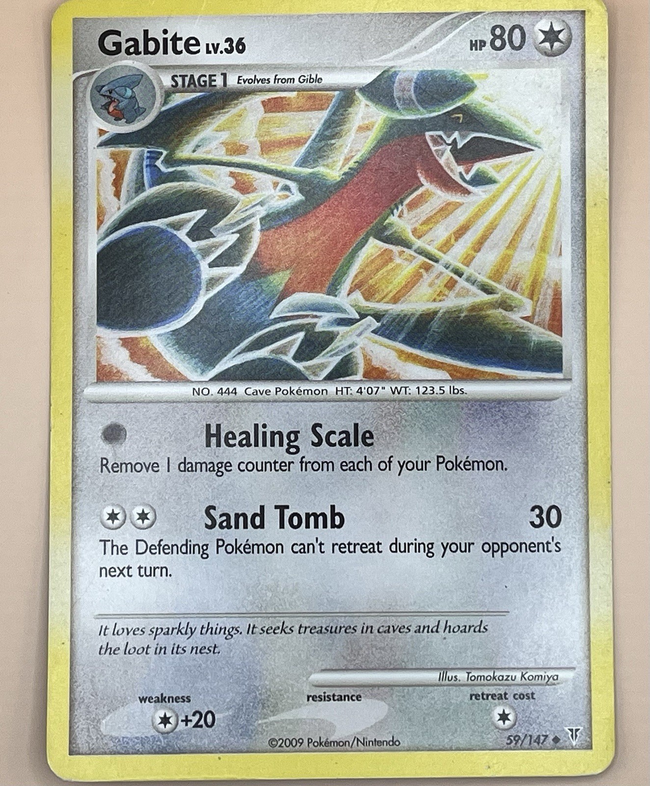 Gabite Lv.36 59/147 – Supreme Victors (Uncommon) – LP – 2009 Pokémon TCG
