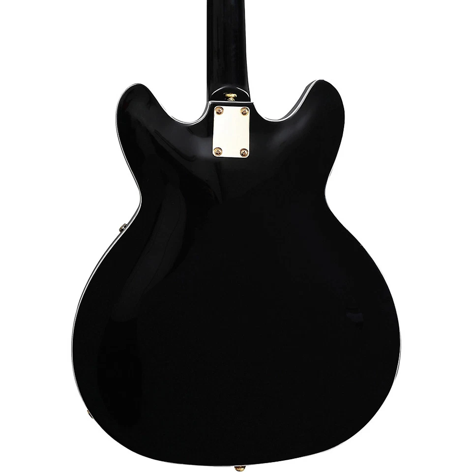Guitarra Eléctrica Hagstrom '67 Viking II Cuerpo Hueco Estándar Negra Brillo Foto 2 de 4