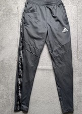 Adidas Gray Track Pants Joggers Zip Leg Streetwear Athleisure Womens Small Tiro