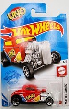 Hot Wheels 2021 Mattel Games Series #27 '32 Ford Red w/ RSWs UNO UNOPENED