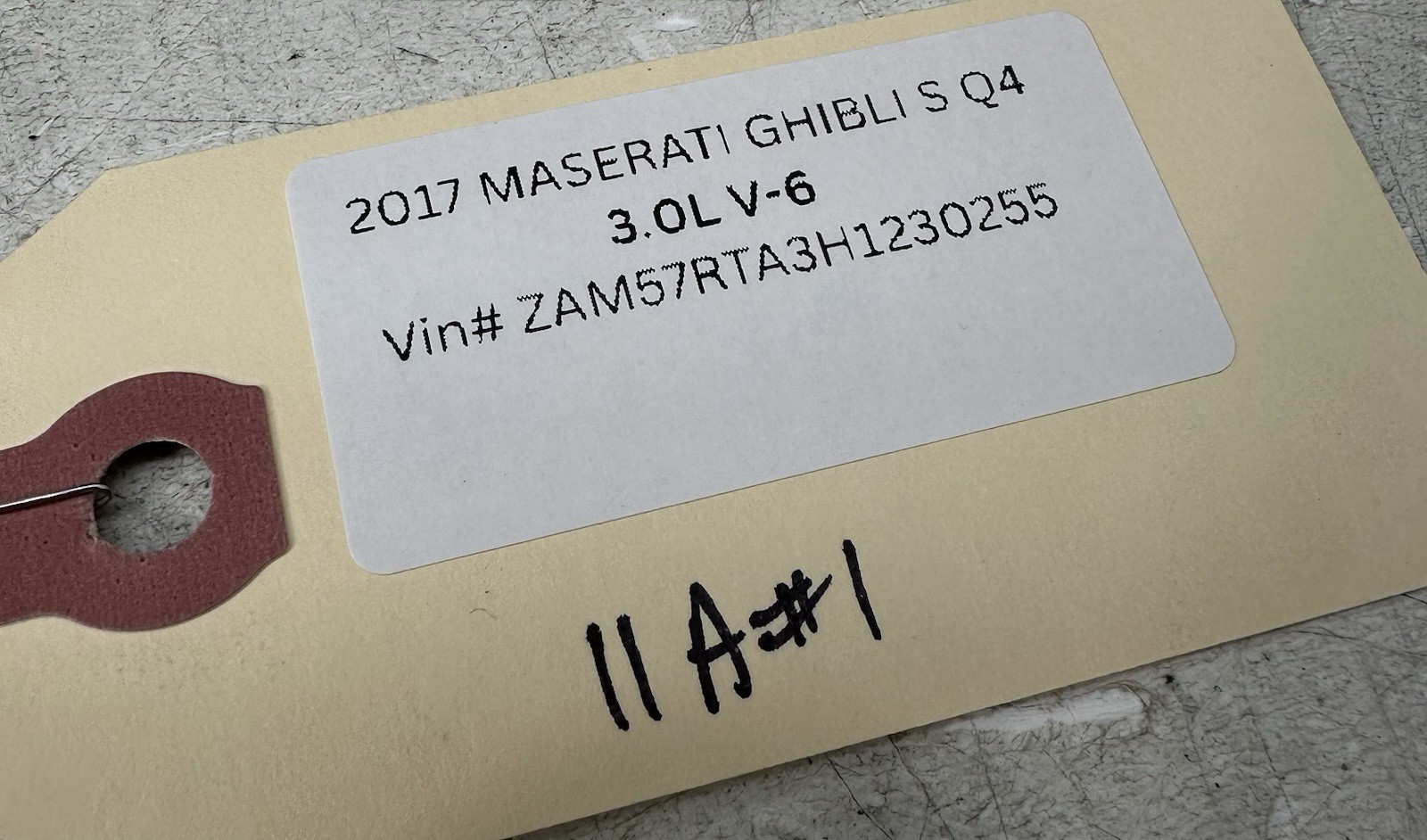 2017 Maserati Ghibli Q4 Dashboard Dash Board Panel Red Stitch Leather Used OEM