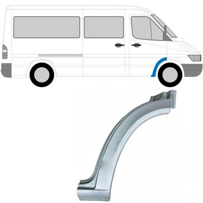 Für Mercedes Sprinter VW LT 1995-2006 Vorne Kotflügel Reparaturblech / Rechts