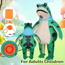 New Adult Funny Inflatable Frog Costume  Blow-up Cosplay for Birthday