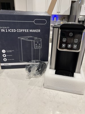 Coffee Maker Iced Ground Single Serve Coffee Maker Hot/Ice Coffe Machine K-Cups