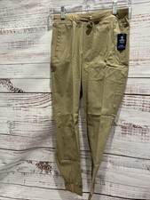 IZOD Boys Connor Tapered Tech Khaki Joggers Stretch Wicking NEW SIZE 10 REG