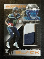 JAXON SMITH-NJIGBA 2023 PANINI BLACK FUTURISTIC CARD FUT-14. CITRINE /50. R/C