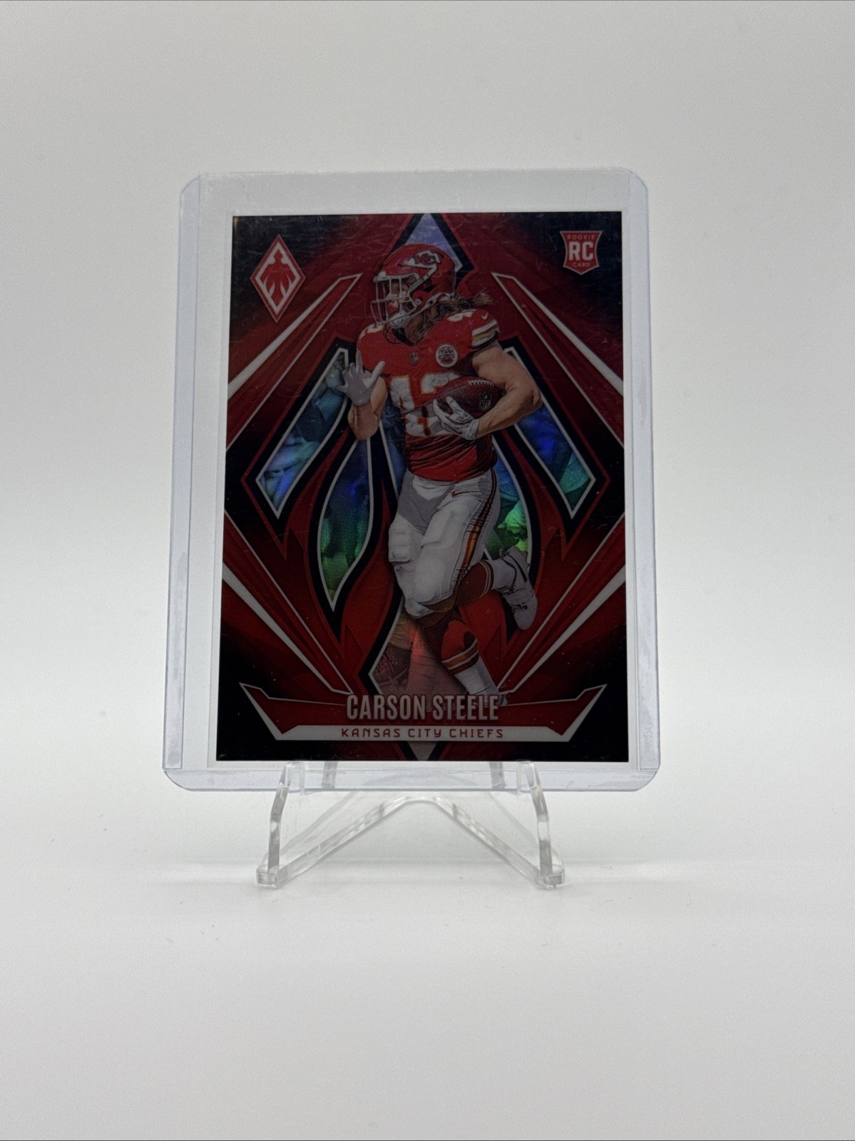 2024 Panini Phoenix Carson Steele Rookie Red Fade Prizm /299