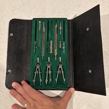 Vintage Drafting Kit Set 158 Compass Tool Made in West Germany 90 Complete