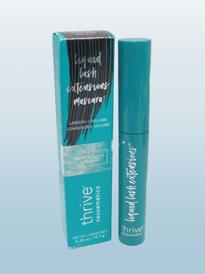 THRIVE CAUSEMETICS LIQUID LASH MASCARA CRYSTAL BROWN BLACK 0.38 OZ BOXED