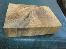 MM-SPALTED MAPLE DELUXE KNIFE BLOCK/SCALES/ CALLS/ PEN BLANKS--M--1--14